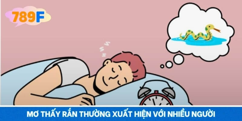 Mơ thấy rắn thường xuất hiện với nhiều người